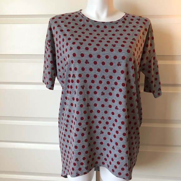 Hidden Minnie Mouse Polka Dot Lularoe Irma - Picture 1 of 7